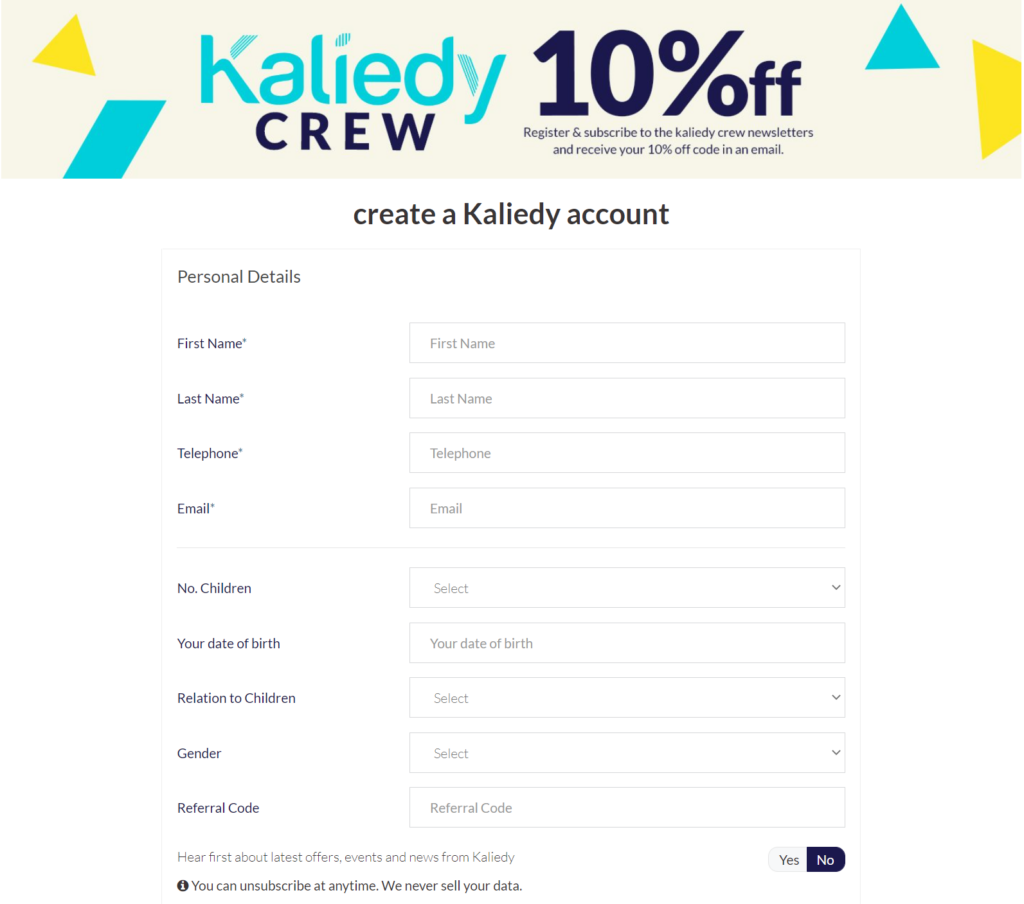 Collecting data directly from customers - Kaliedy