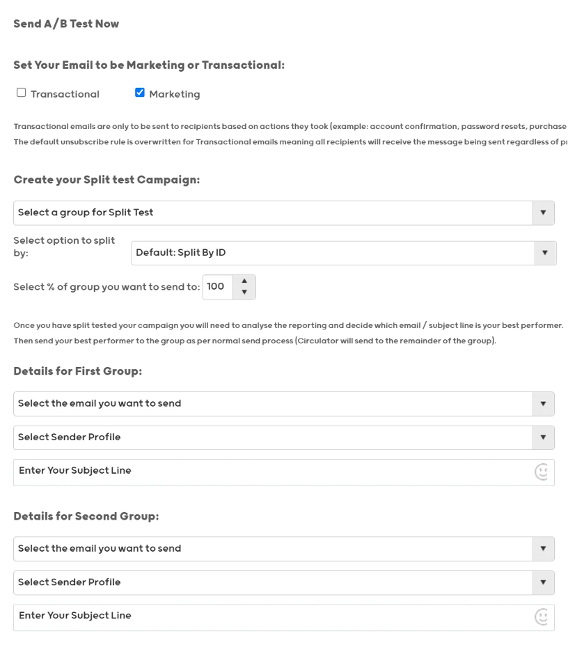 A/B Testing in Circulator